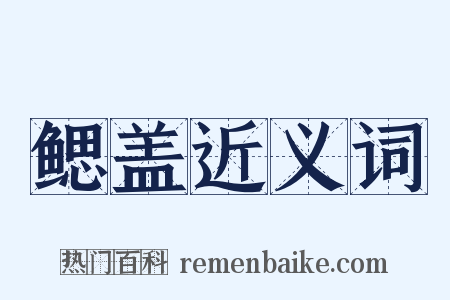 鳃盖近义词是什么意思的图片
